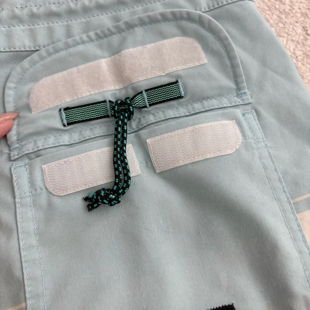 VISSLA Aqua and Striped Board Shorts